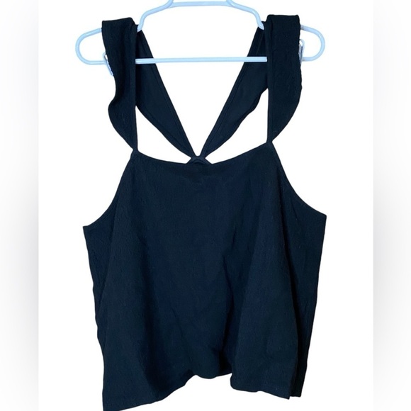 Madewell Tops - Madewell black 100% cotton tank top size xxl